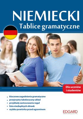 Niemiecki. Tablice gramatyczne. Autor: Anna Mielniczuk. SmakLiter.pl Okładka książki Niemiecki. Tablice gramatyczne