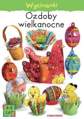 Ozdoby wielkanocne. Wycinanki. Autor: Zbigniew Dobosz. SmakLiter.pl Okładka książki Ozdoby wielkanocne. Wycinanki