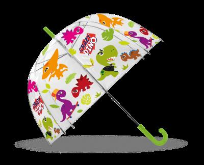 Opakowanie Parasolka Crazy Dino 19cali przeźroczysta KL10697