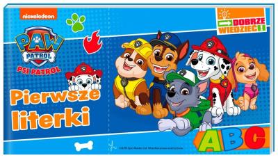 Okładka książki Psi Patrol. Dobrze wiedzieć. Pierwsze literki