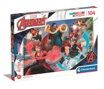 Opakowanie Puzzle 104 Brokat The Avengers