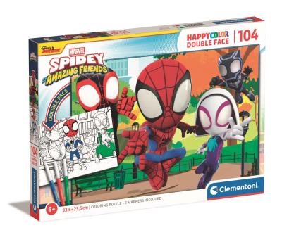 Opakowanie Puzzle 104 HappyColor Spidey and His Friend