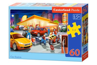 Puzzle 60 Gas Station CASTOR. Wydawca: Castorland. SmakLiter.pl Opakowanie Puzzle 60 Gas Station CASTOR