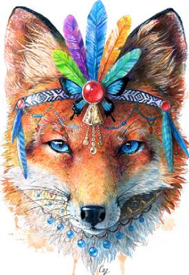 Opakowanie Puzzle drewniane Mystic Fox M