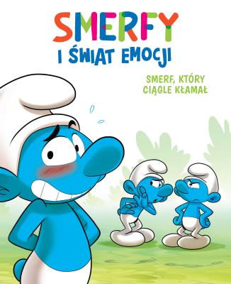 Smerfy i świat emocji. Smerf, który ciągle kłamał. Autor: Thierry Culliford, Falzar, Antonello Dalena. SmakLiter.pl Okładka książki Smerfy i świat emocji. Smerf, który ciągle kłamał