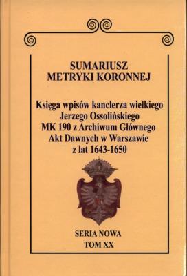 Sumariusz metryki koronnej. Autor: Wojciech Krawczuk (red.). SmakLiter.pl Okładka książki Sumariusz metryki koronnej
