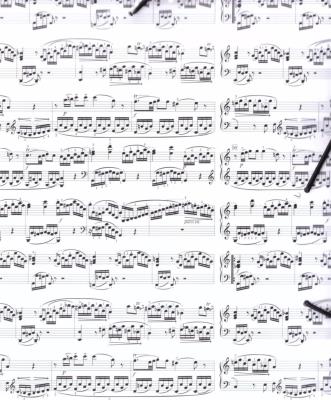 Opakowanie Teczka A4 biała w nuty