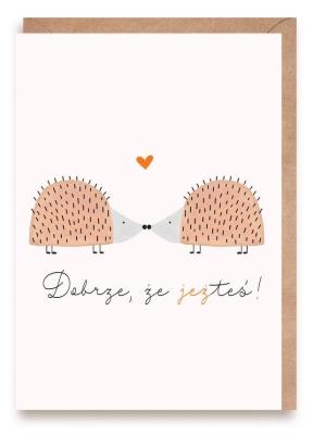 Opakowanie Walentynka Dobrze że jeżteś, eko koperta K158