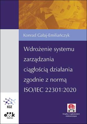 Okładka książki Wdrożenie systemu zarządzania ciągłością działania zgodnie z normą ISO/IEC 22301:2020