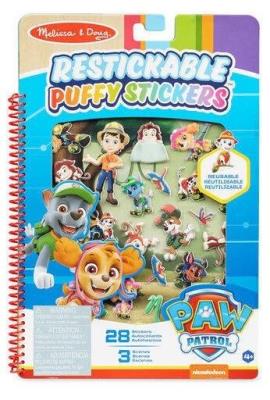 Opakowanie Wielorazowe wypukłe naklejki Psi Patrol w dżungli
