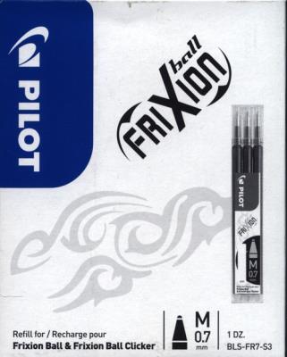 Wkłady Pilot Frixion Ball m 0.7 mm BLS-FR7-S3 niebieskie 36 sztuk. Wydawca: Pilot. SmakLiter.pl Opakowanie Wkłady Pilot Frixion Ball m 0.7 mm BLS-FR7-S3 niebieskie 36 sztuk