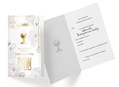 Opakowanie Zaproszenie PMZ-087 Komunia (5 szt.)