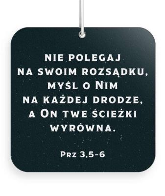 Opakowanie Zawieszka zapachowa - Ufaj Panu