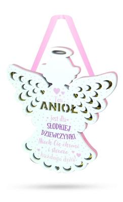 Opakowanie Zawieszka ZOS-007 Anioł dla słodkiej dziewczynki