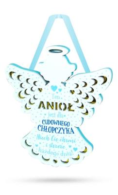 Opakowanie Zawieszka ZOS-008 Anioł dla cudownego chłopczyka