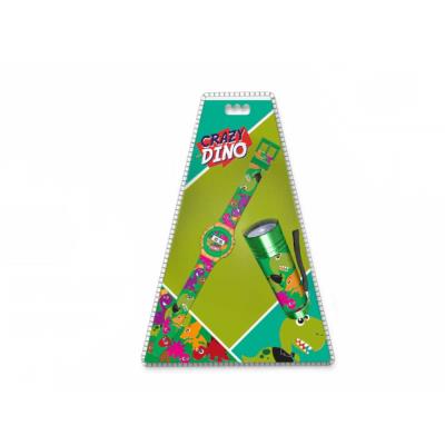 Opakowanie Zegarek cyfrowy i latarka LED Crazy Dino KL10765