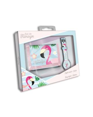 Opakowanie Zegarek cyfrowy z portfelikiem Flaming KL10106