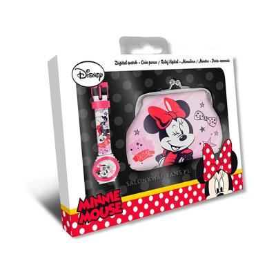 Zegarek cyfrowy z porttfelikiem Minnie WD21189. Wydawca: Kids Euroswan. SmakLiter.pl Opakowanie Zegarek cyfrowy z porttfelikiem Minnie WD21189