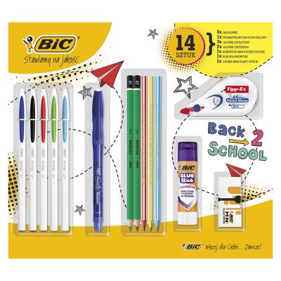 Opakowanie Zestaw piśmienniczy BIC 14 elementów blister