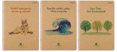 Opakowanie Zeszyt A4/60K kratka Go Green mix (5szt)