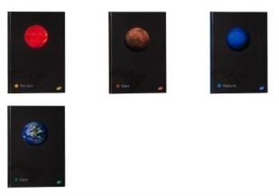 Opakowanie Zeszyt A4/96K kratka PLANETS MIX