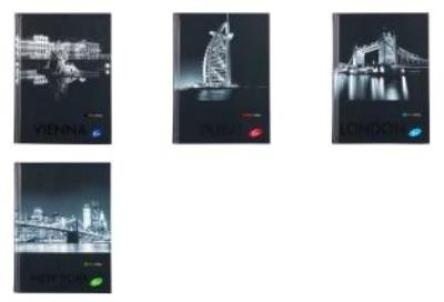 Opakowanie Zeszyt A5/96K kratka CITIES BY NIGHT MIX