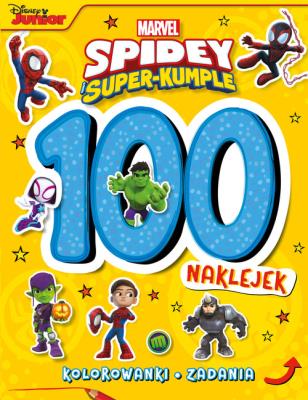 Okładka książki 100 naklejek. Marvel Spidey i Super-kumple