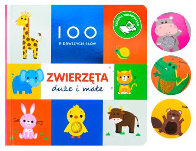 Okładka książki 100 pierwszych słów Zwierzęta duże i małe
