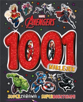 Okładka książki 1001 naklejek. Marvel Avengers