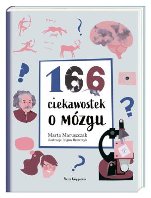 166 ciekawostek o mózgu. Autor: Marta Maruszczak, Bogna Brewczyk Brewczyk. SmakLiter.pl Okładka książki 166 ciekawostek o mózgu