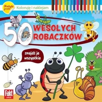50 wesołych robaczków. Autor:   Praca zbiorowa. SmakLiter.pl Okładka książki 50 wesołych robaczków