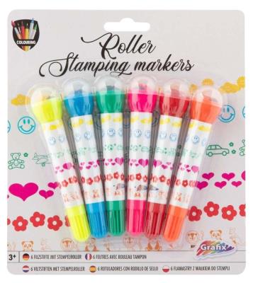 Opakowanie 6 Roller Stamping Markers