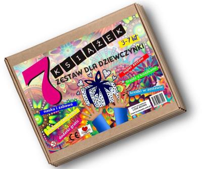 7 książek. Zestaw dla dziewczynki 3-7 lat. Autor: Wileńska Agnieszka. SmakLiter.pl Okładka książki 7 książek. Zestaw dla dziewczynki 3-7 lat