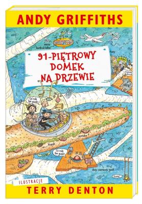 91-piętrowy domek na drzewie. Autor: Andy Griffiths, Terry Denton, Mazan Maciejka. SmakLiter.pl Okładka książki 91-piętrowy domek na drzewie