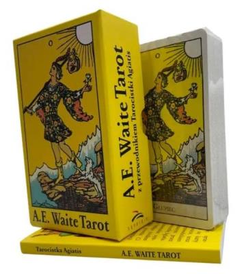 Okładka książki A.E. Waite Tarot z przewodnikiem