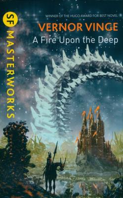 A Fire Upon the Deep. Autor: Vinge Vernor. SmakLiter.pl Okładka książki A Fire Upon the Deep