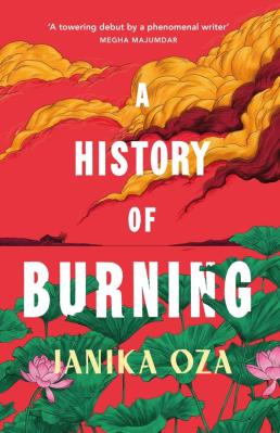 A History of Burning. Autor: Oza 	Janika. SmakLiter.pl Okładka książki A History of Burning