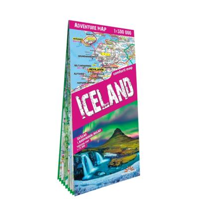 Okładka książki Adventure map Iceland 1:500 000 lam w.2023