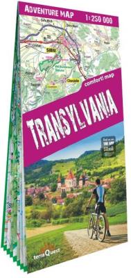 Okładka książki Adventure map Transylvania 1:250 000 lam w.2024