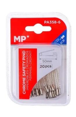 Agrafki srebrne 50mmx20szt. Wydawca: MP Main Paper. SmakLiter.pl Opakowanie Agrafki srebrne 50mmx20szt