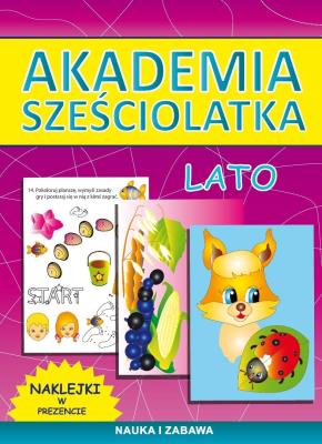 Akademia sześciolatka. Lato. Autor: Guzowska Beata. SmakLiter.pl Okładka książki Akademia sześciolatka. Lato