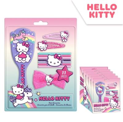 Akcesoriów do włosów Hello Kitty 11 elementów HK50099. Wydawca: Kids Euroswan. SmakLiter.pl Opakowanie Akcesoriów do włosów Hello Kitty 11 elementów HK50099
