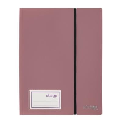 Opakowanie Album ofertowy A4 30kosz. z gumką ciemnoróż STRIGO