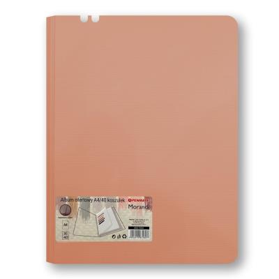 Opakowanie Album ofertowy A4 40 koszulek Morandi różowy