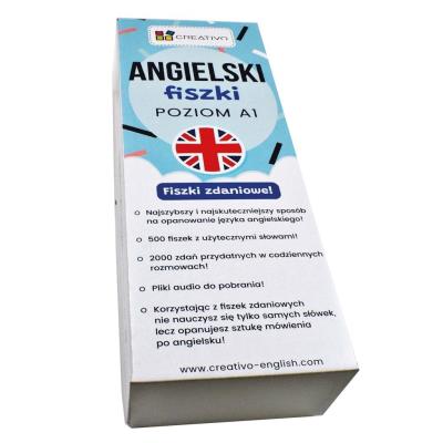 Okładka książki Angielski fiszki zdaniowe Poziom A1