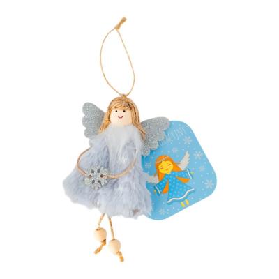 Opakowanie Aniołek wiszący z koralikami szary