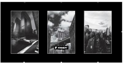 Opakowanie Antyrama plexi 10x15cm czarna 3szt