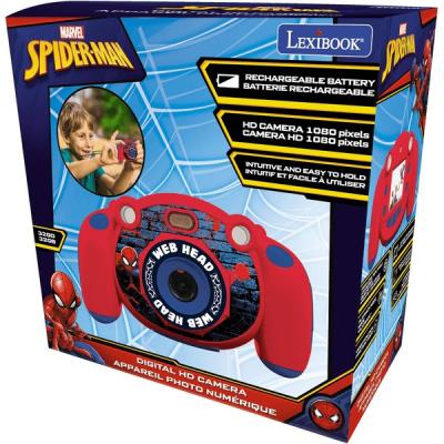 Opakowanie Aparat cyfrowy dziecięcy Spiderman z funkcją robienia zdjęć i wideo Lexibook DJ080SP