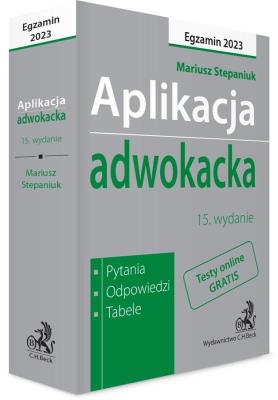 Okładka książki Aplikacja adwokacka 2023. Pytania, odpowiedzi