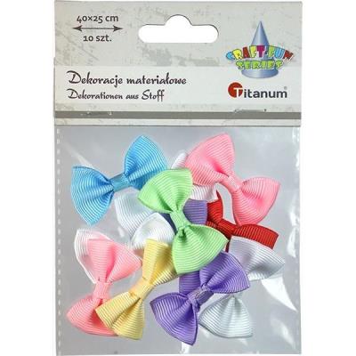 Opakowanie Aplikacje materiałowe kokardki 40x25mm 10szt